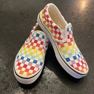 Vans 🌈 check kids size 3.